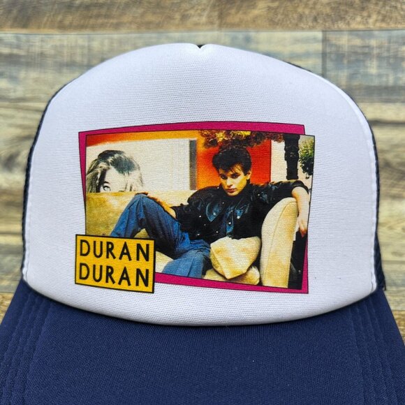 Duran Duran Inspired Unisex Trucker Hat Navy Snapback New Wave 80s Rock Ball Cap - Picture 3 of 6